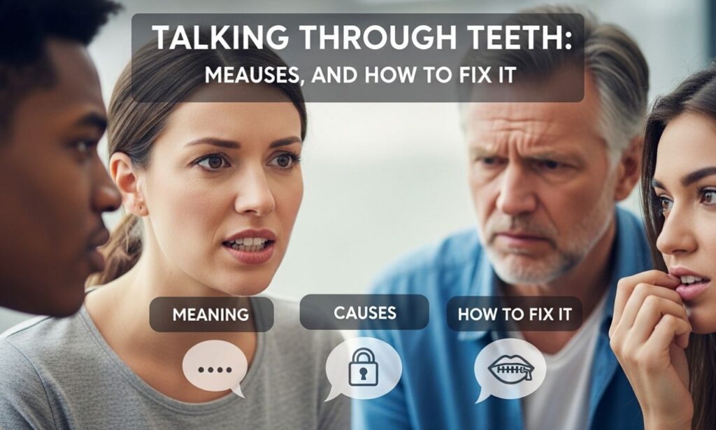 talking through teeth