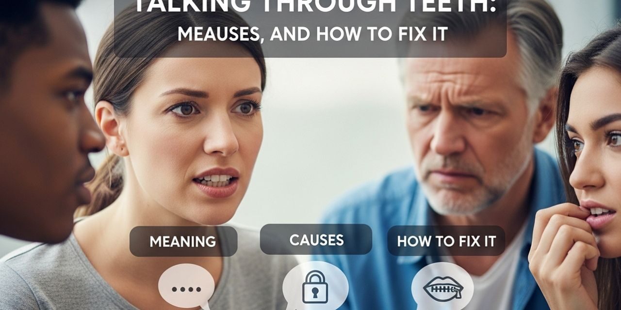 talking through teeth